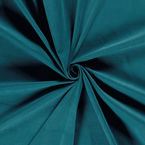 Fine corduroy *Marie* Uni - blue-petrol