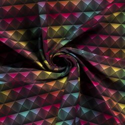 Softshell digitální neonové trojúhelníky černé