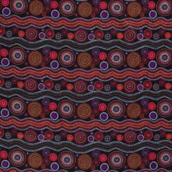 Softshell Digitale kleurrijke mandala strepen en cirkels zwart