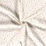 Jersey de algodón pequeñas flores de lirio crema