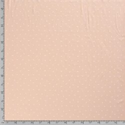 Confettis en jersey de coton rose pâle
