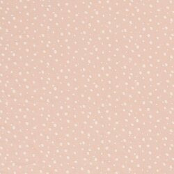Cotton jersey wild polka dots soft pink