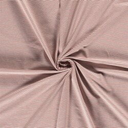 Cotton jersey mini stripes *Bibi* - antique pink