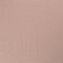 Cotton jersey mini stripes *Bibi* - antique pink
