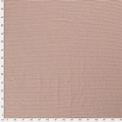 Baumwolljersey Mini Streifen 3mm *Bibi* - antikpink