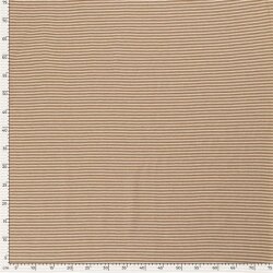 Baumwolljersey Mini Streifen 3mm *Bibi* - karamell