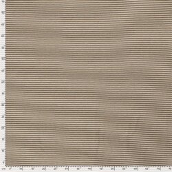 Baumwolljersey Mini Streifen 3mm *Bibi* - braun