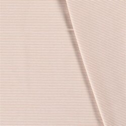 Cotton jersey mini stripes *Bibi* - light salmon