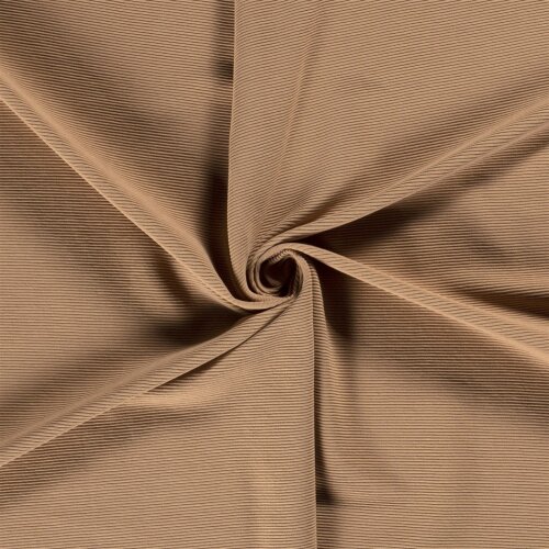 Ottoman rib jersey *Bibi* - light nutmeg