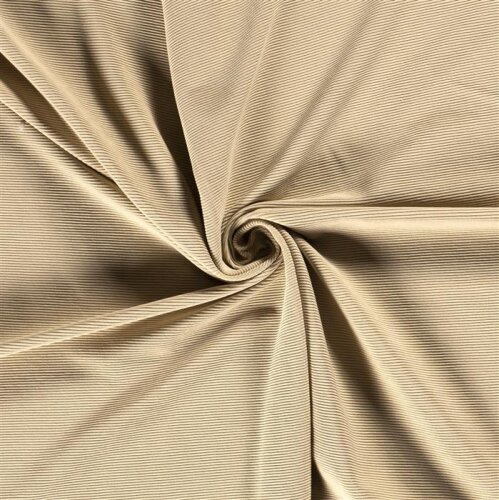 Rippenjersey Ottoman *Bibi* - hell beige