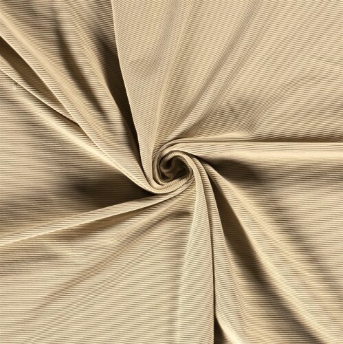 Ottoman rib jersey *Bibi* - light beige