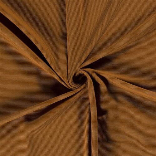 Ottoman rib jersey *Bibi* - caramel