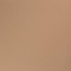 Jemný pletený žerzej *Bibi* krajkový vzor - světlý muškátový oříšek