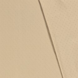 Fine knit jersey *Bibi* lace pattern - light beige