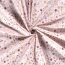 Popeline di cotone Natale cervo metallizzato rosa