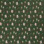 Maillot de coton Elfes de Noël numériques vert foncé