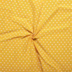 Cotton Poplin Stars 15mm - yellow