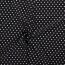 Katoen popeline sterren 15mm - zwart
