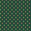 Potelina de algodón Navidad diamantes metálicos verde bosque