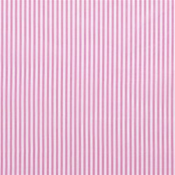 Baumwollpopeline Streifen 5mm - rosa