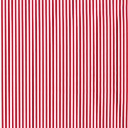 Cotton poplin stripes 5mm - red