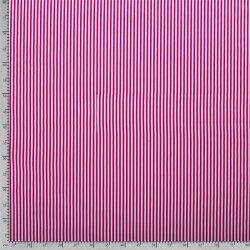 Popeline di cotone a righe 5 mm - rosa