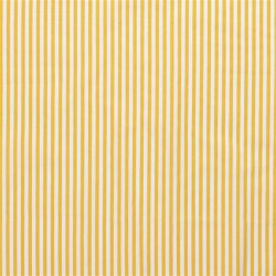 Katoenen popeline strepen 5mm - zonnig geel