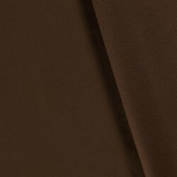 Tissu hiver *Marie* gratté qualité lourde - brun chocolat