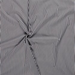Cotton poplin stripes 5mm - black