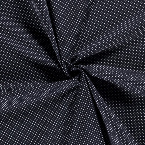 Cotton poplin dots 2mm - midnight blue