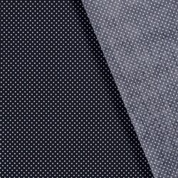 Cotton poplin dots 2mm - midnight blue