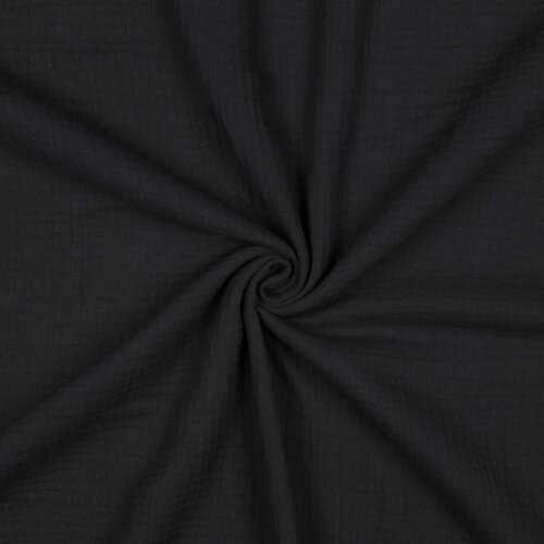 Muslin Uni *Vera* - nero