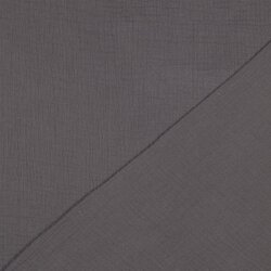 Muslin Uni *Vera* - grigio pietra