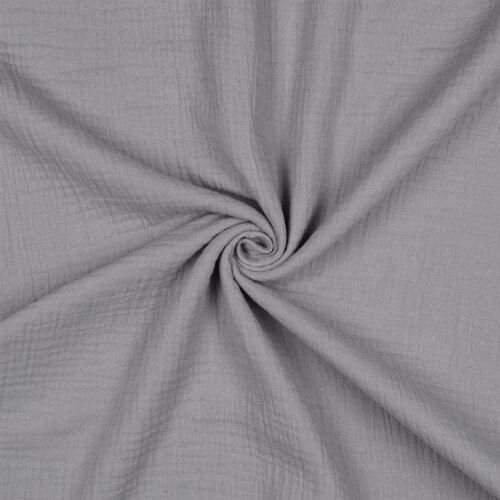 Muslin Uni *Vera* - light grey