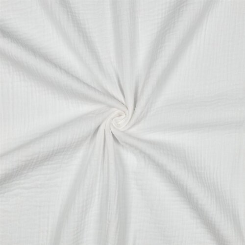 Mousseline unie *Vera* - blanc