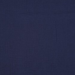 Muslin Uni *Vera* - blu scuro