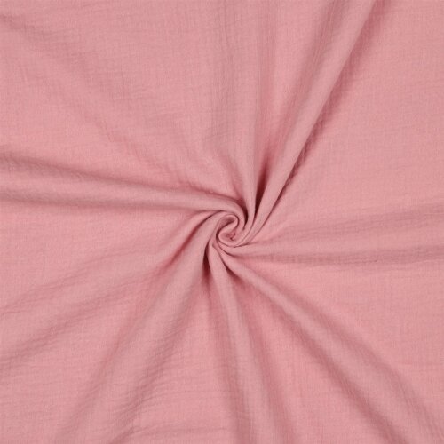 Muslin Uni *Vera* - rosa antico chiaro