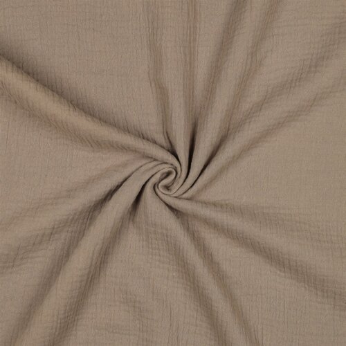 Mousseline Uni *Vera* - taupe