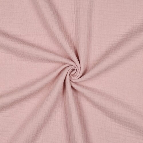 Muslin Uni *Vera* - rosa cipria