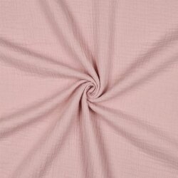 Muslin Uni *Vera* - pudrově růžová