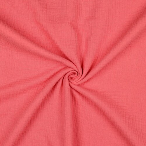 Muselina Uni *Vera* - coral