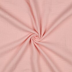 Mousseline Uni *Vera* - licht koud roze