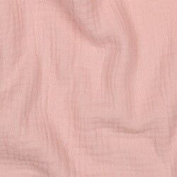 Mousseline Uni *Vera* - licht koud roze