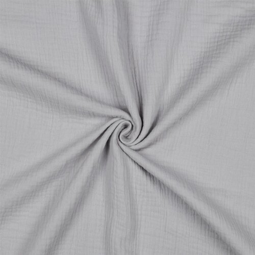 Mousseline unie *Vera* - gris clair
