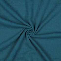 Muslin Uni *Vera* - dark petrol