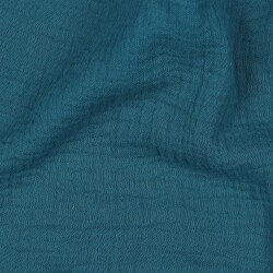Muslin Uni *Vera* - dark petrol
