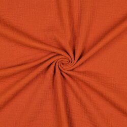Muslin Uni *Vera* - rezavě oranžová
