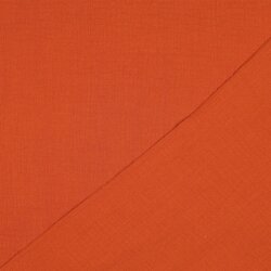 Mousseline unie *Vera* - orange rouille