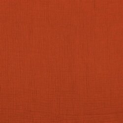 Mousseline unie *Vera* - orange rouille
