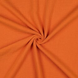 Mousseline Uni *Vera* - oud oranje